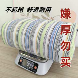 山东滨州特厚加厚老粗布凉席床单单件三件套棉布棉麻亚麻2024新款