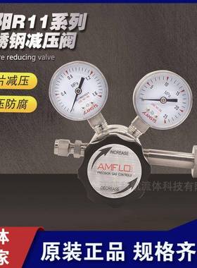 单级气体减压器氮气调压阀不锈钢钢瓶减压阀高纯气体