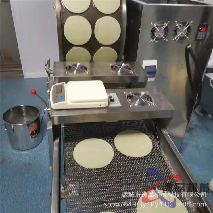 山东五香肉卷蛋皮机滚筒圆形金丝蛋卷皮机器烤鸭饼机一键启动