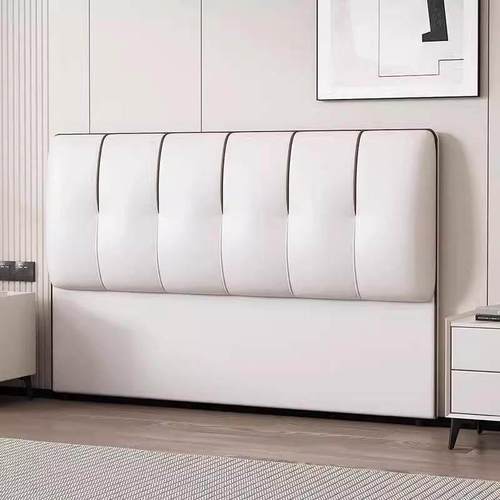 现代简约实木床头挡板1.5米床头软包靠背背板可单卖床头一体落地