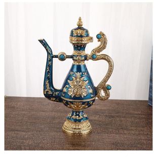盘酒具奢华金属酒具 2024新款 石酒具 酒柜摆件套装 家用欧式