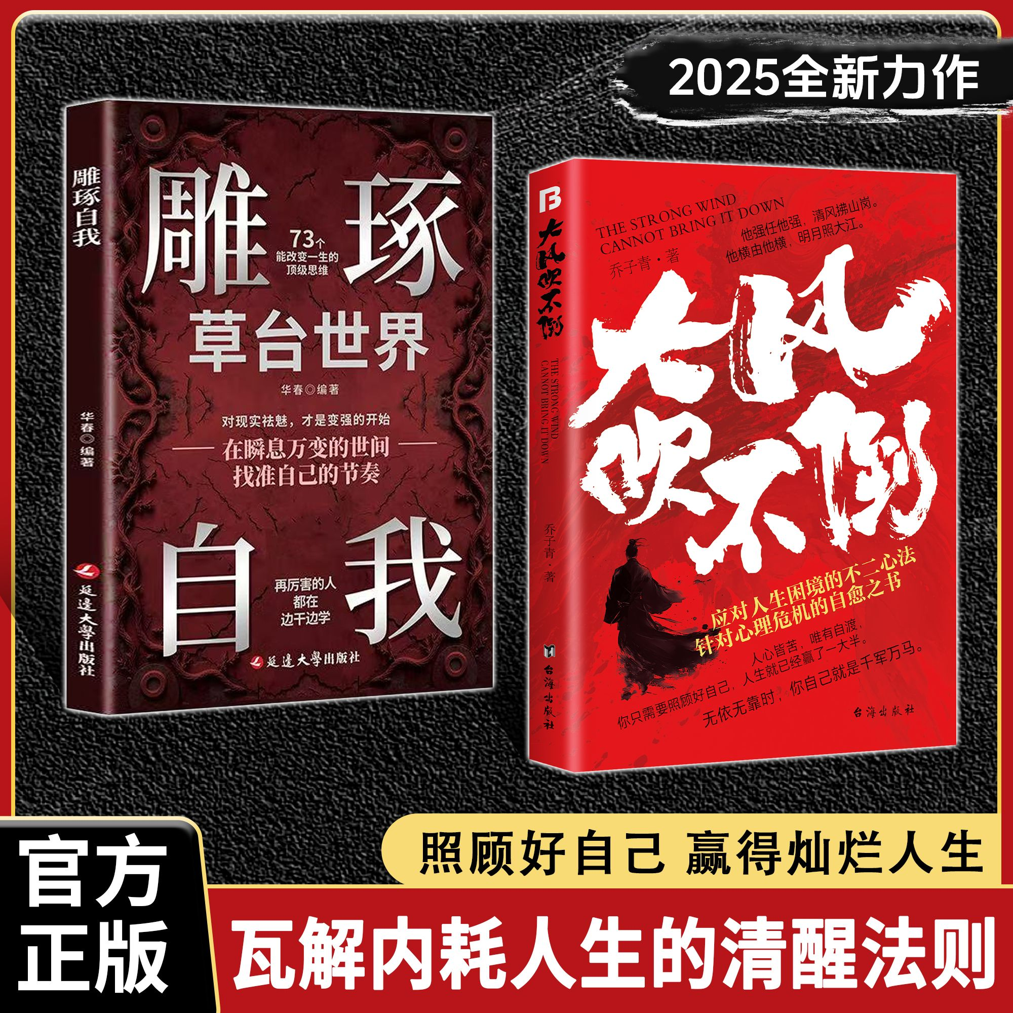 雕琢自我+大风吹不倒 心理危机自愈奇书应对人生困境的不二心法在瞬息万变的世间找准自己的节奏重塑人生