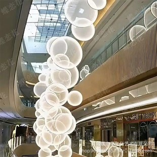 春节新年天井布置秋冬季商场中庭吊饰4S店展厅售楼处灯光美陈装饰