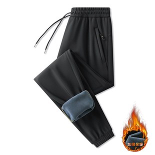 防风冲锋裤男女款加绒加厚自发热锁温裤石墨烯黑金沸腾护膝防寒裤