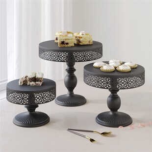 欧式铁艺蛋糕架套装婚庆甜品台摆件点心架酒会舞会道具冷餐蛋糕盘