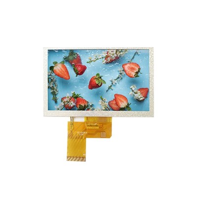 5.0寸TFTips液晶显示屏800*400RGB接口工业工控显示屏lcd模组横屏