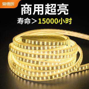 饰 爱德朗灯带led灯条客厅变色家用超亮户外220v光带条防水线灯装