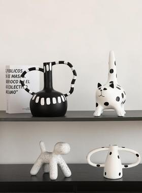 现代客厅艺术家居装饰摆件小众高级感电视酒柜样板间摆设乔迁礼物