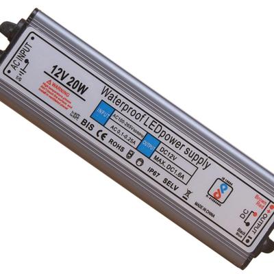 Led超薄防水电源IP67直流灯与水下光电源Dc12Vdc24V20W36W60W100W