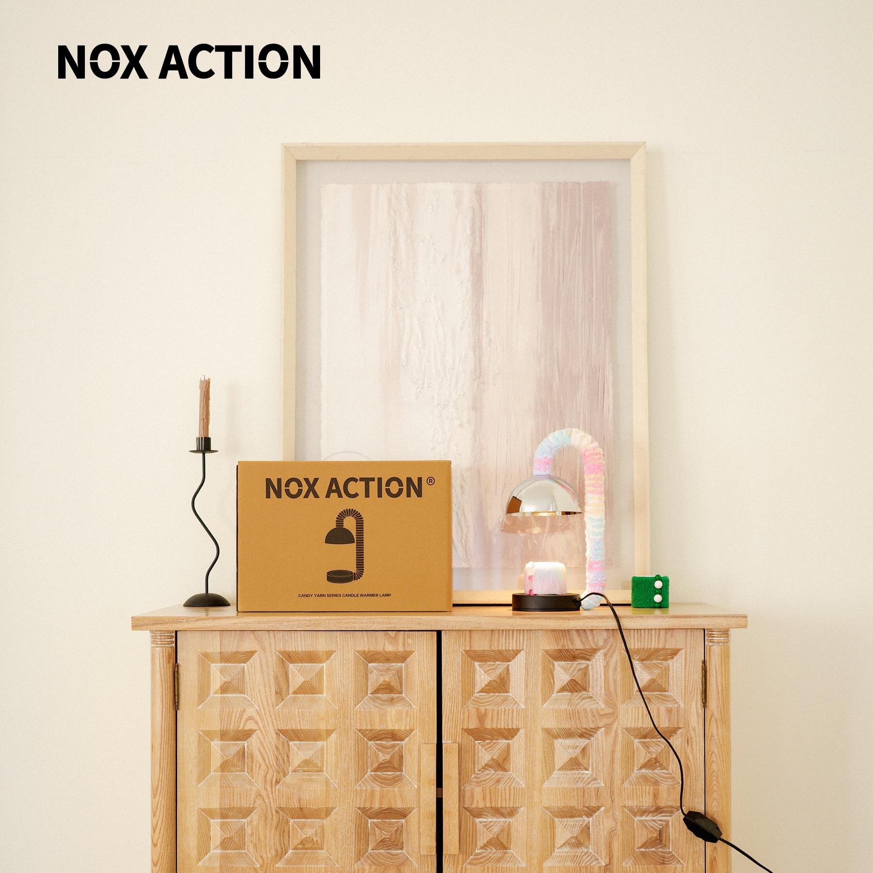 NOX ACTION 糖果毛线系列香薰融蜡灯 卧室香薰灯床头台灯生日礼物