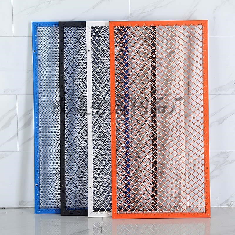 定制菱形网格片铁艺网吊顶工业风隔断墙镂空屏风装饰钢板丝网天花