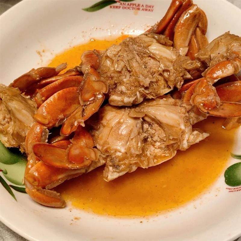 香辣切蟹即食螃蟹零食海鲜小吃酒吧KTV下酒菜蟹肉餐饮商用香辣蟹