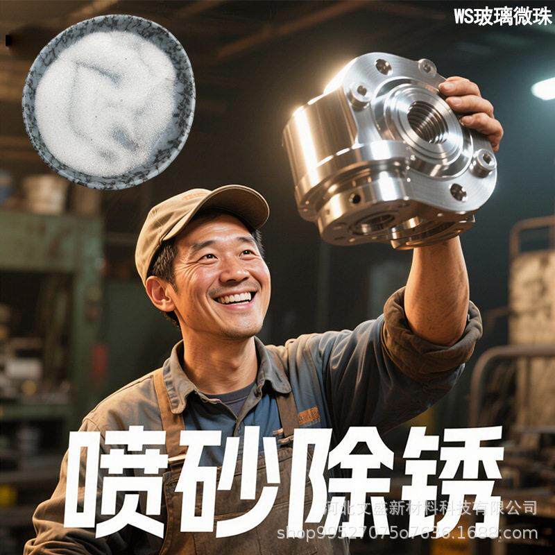100目纯度喷砂珠塑胶件打磨结构致密无杂质精密表面抛光喷砂