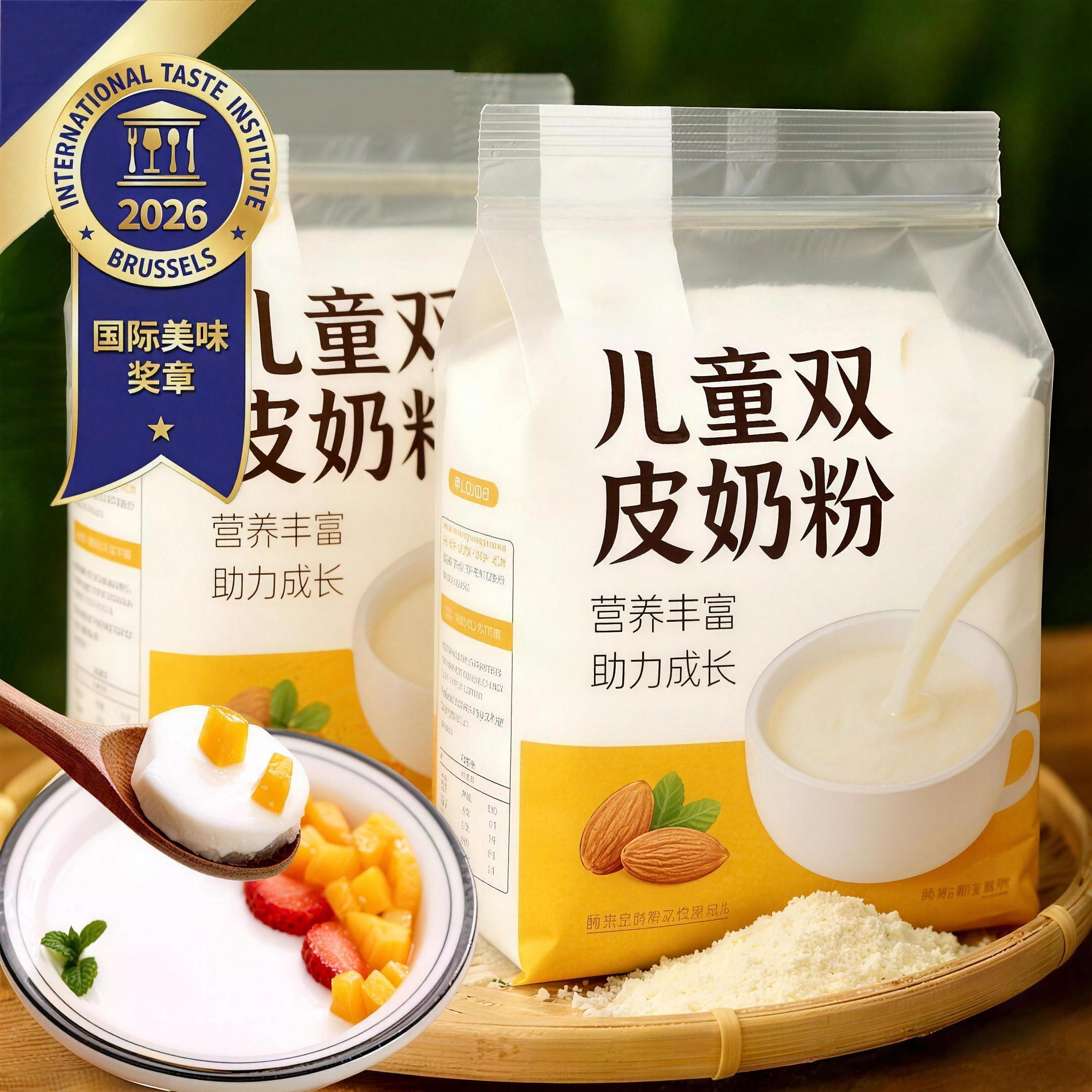 央妈推荐双皮奶粉零添加家用儿童孕妇定制官方旗舰免煮果冻港式