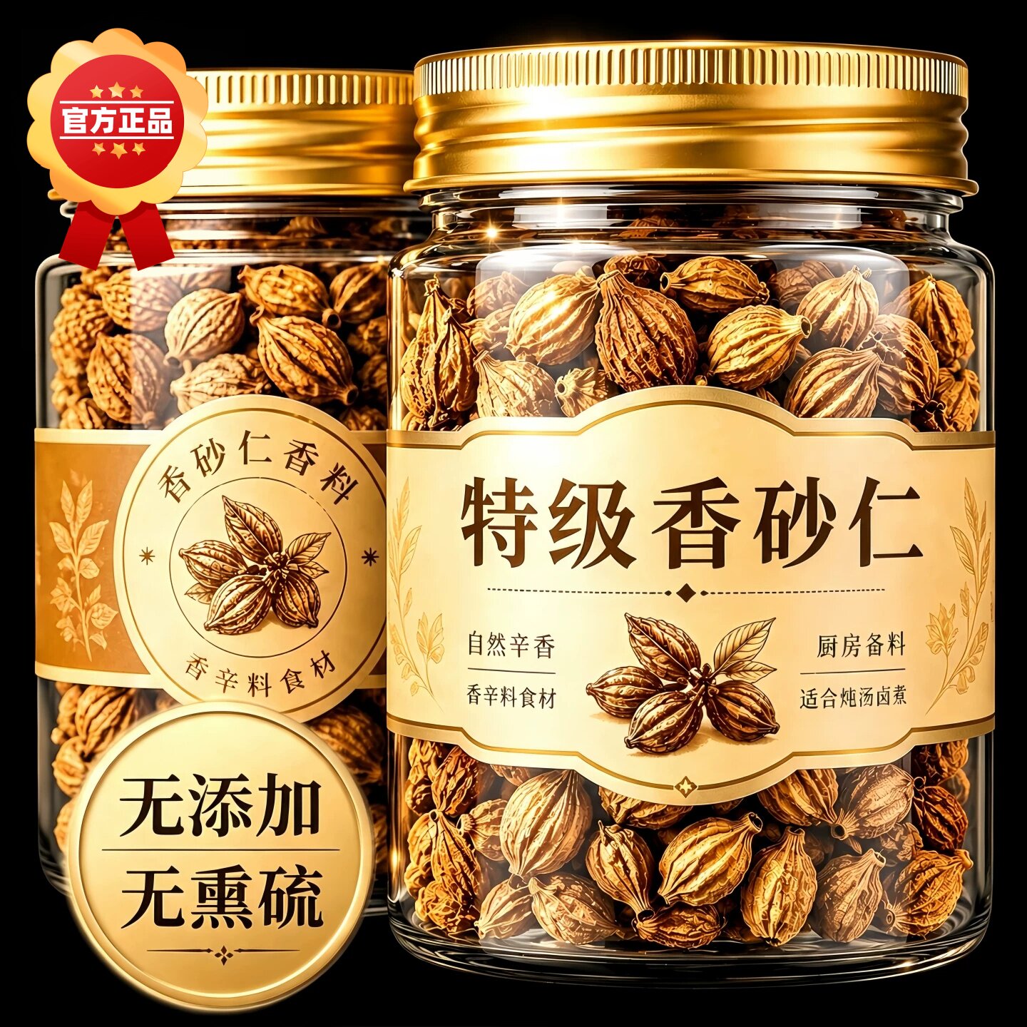 四川宜宾香砂仁香料正宗增香调料调味无硫香砂仁中药材官方旗舰店