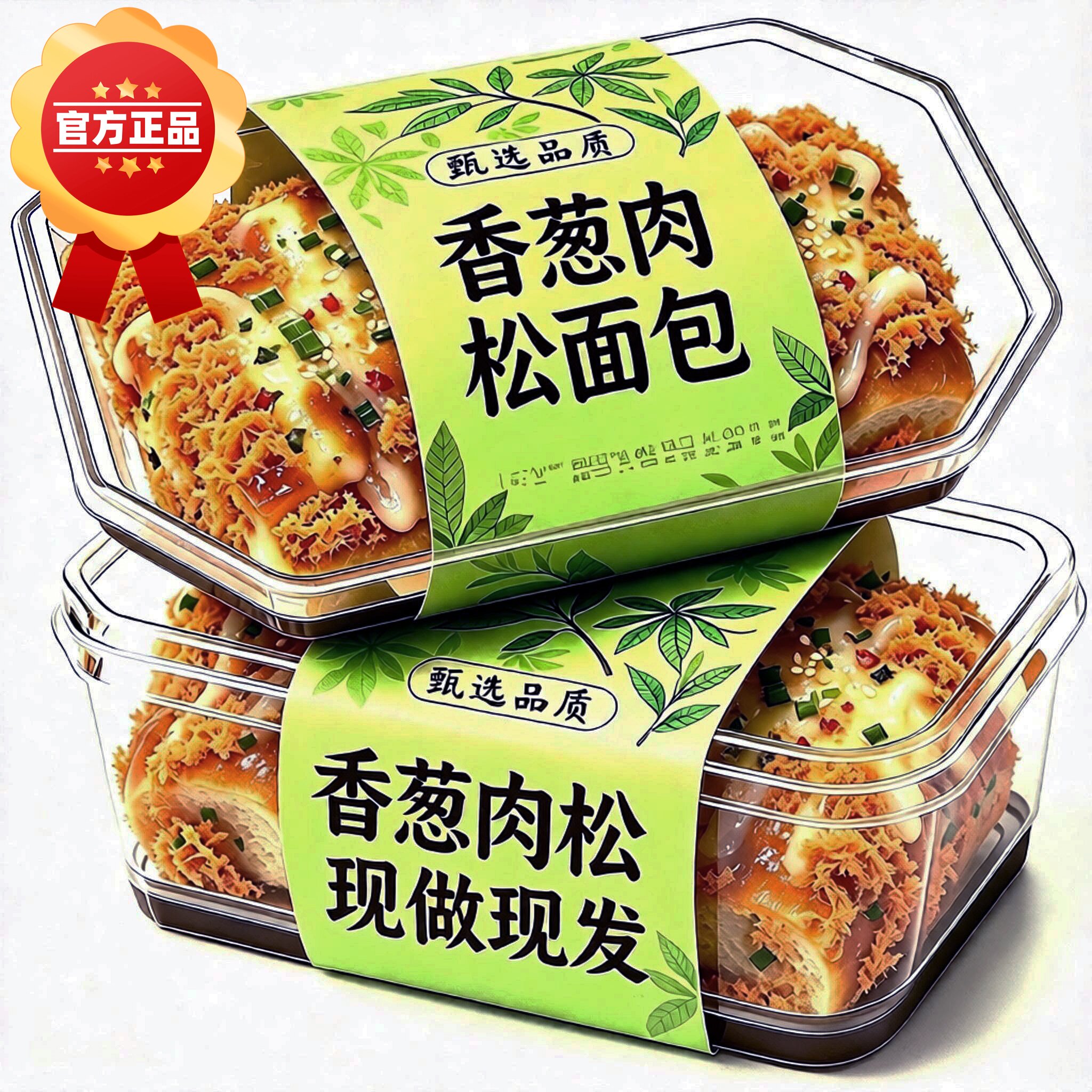 香葱肉松面包卷吐司黄油夹心早餐整箱0脂无糖独立小包装零食老式