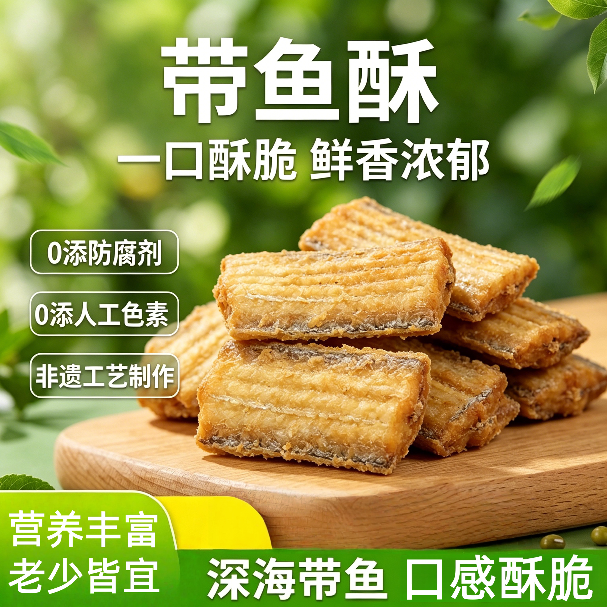 央妈推荐!即食香酥带鱼酥中段袋装非油炸解馋零食小吃休闲小鱼干