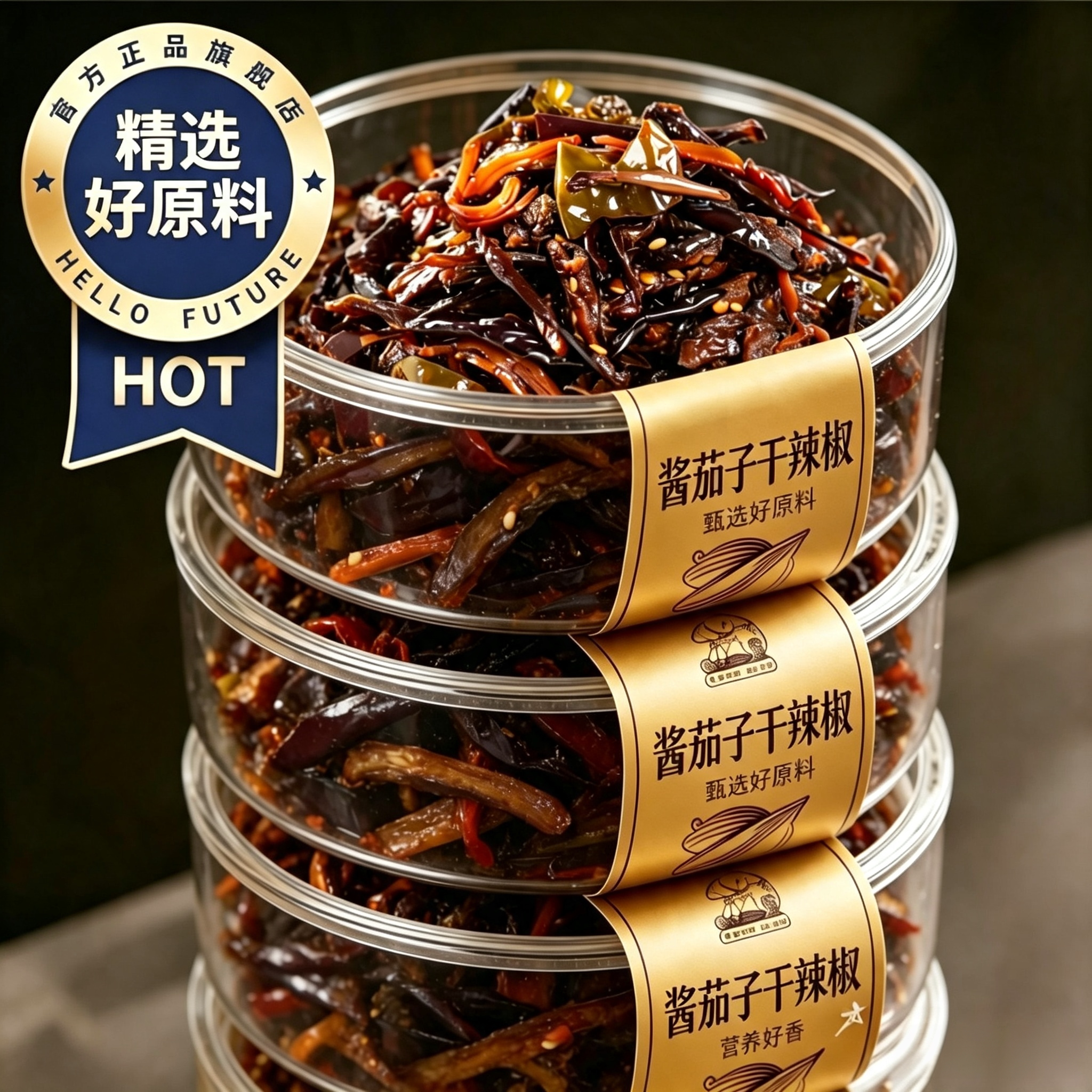 农科院延边酱茄子干辣椒咸菜朝鲜族特产下饭菜泡菜农家自晒制地窖
