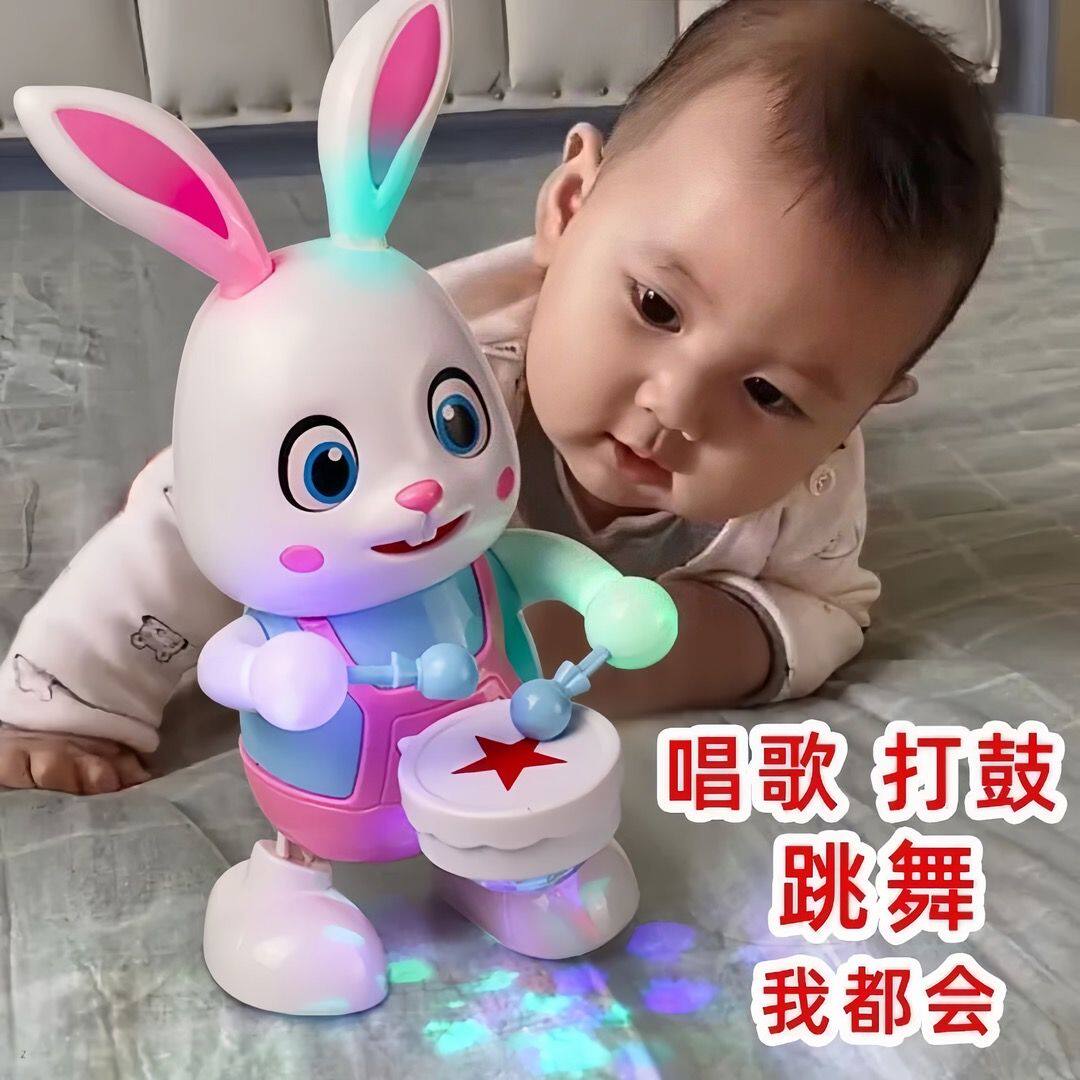 抖音同款电动玩具打鼓跳舞