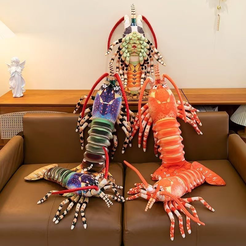 创意仿真龙虾公仔澳洲毛绒