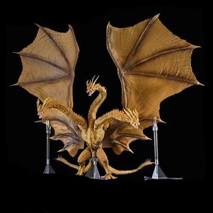 3d打印哥斯拉玩具大战基多拉手办可动恐龙三头龙金刚怪兽模型摆件