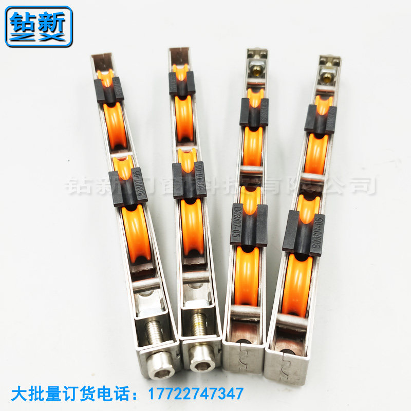 重型大推拉门移门滑轮不锈钢长条四轮增强型导轨道轮静音门窗配件