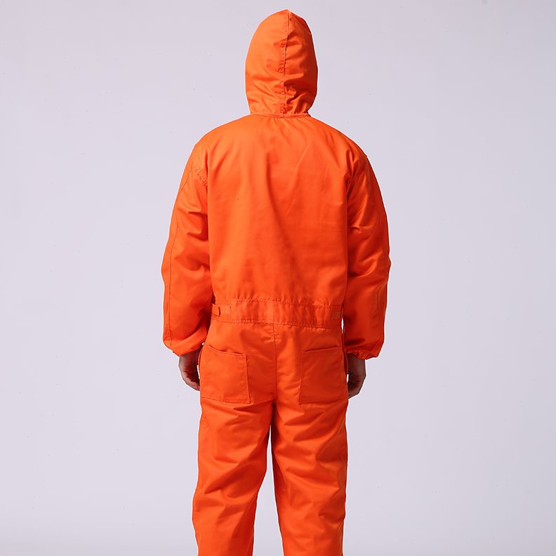 防尘服户外服桔卫服汽修服红环喷漆服连体园林连帽绿化养殖搬运服