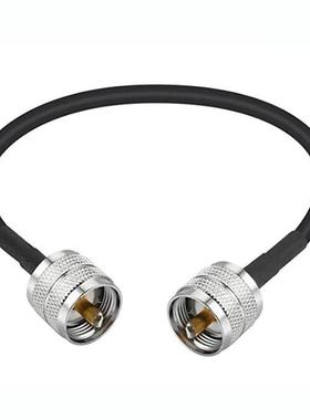 UHF连接器PL259 UHF公对公转接线插头同轴射频电缆RG58 UHF延长线