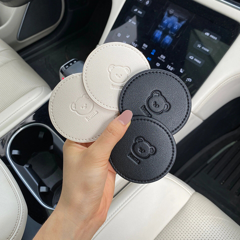 车载好物a汽车水杯垫通用置物垫防滑垫车内多功能可爱创意装饰用