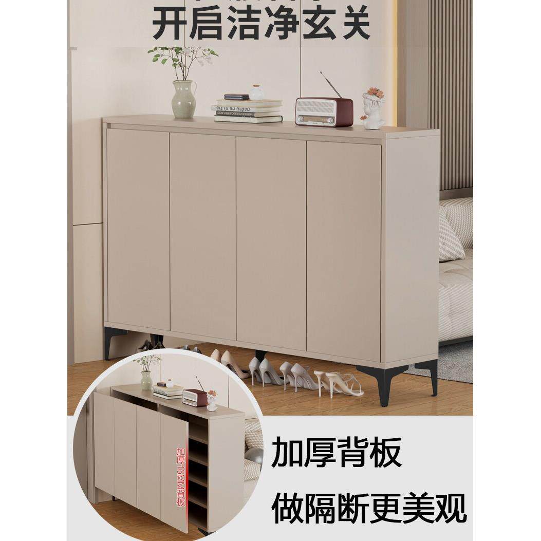 实木鞋柜隔断橱柜客厅入口隔断双面隔断鞋柜入口门纯实木加厚背板