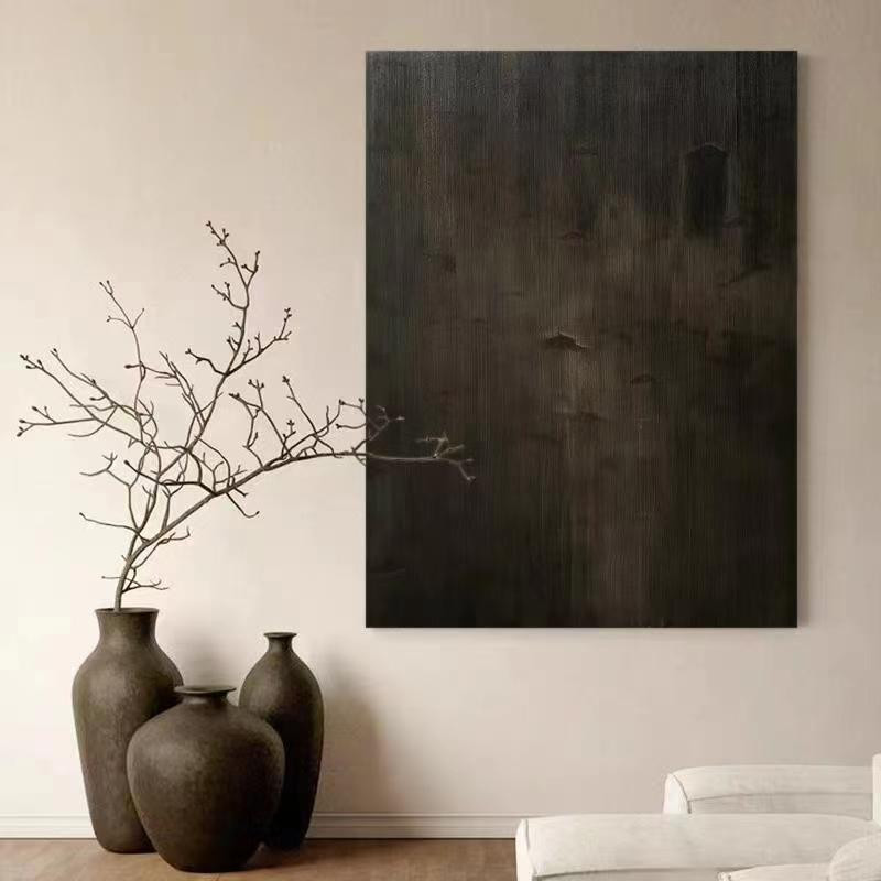 手绘油画光影艺术客厅挂画沙发玄关卧室床头高级感肌理抽象装饰画