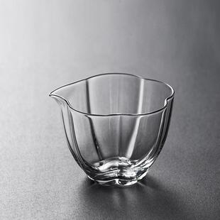 高端茶滤分茶器 梅花公杯 加厚公道杯玻璃茶具日式 公杯茶漏套装
