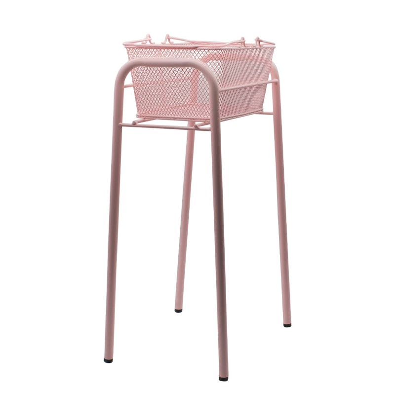 超市购物篮底座手提篮支架金属篮托架铁架收纳层架子不锈钢底座