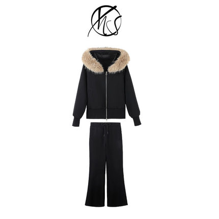 NANJIE/楠姐【懒人系列】气质时尚休闲冬季修身上衣+裤子N2459