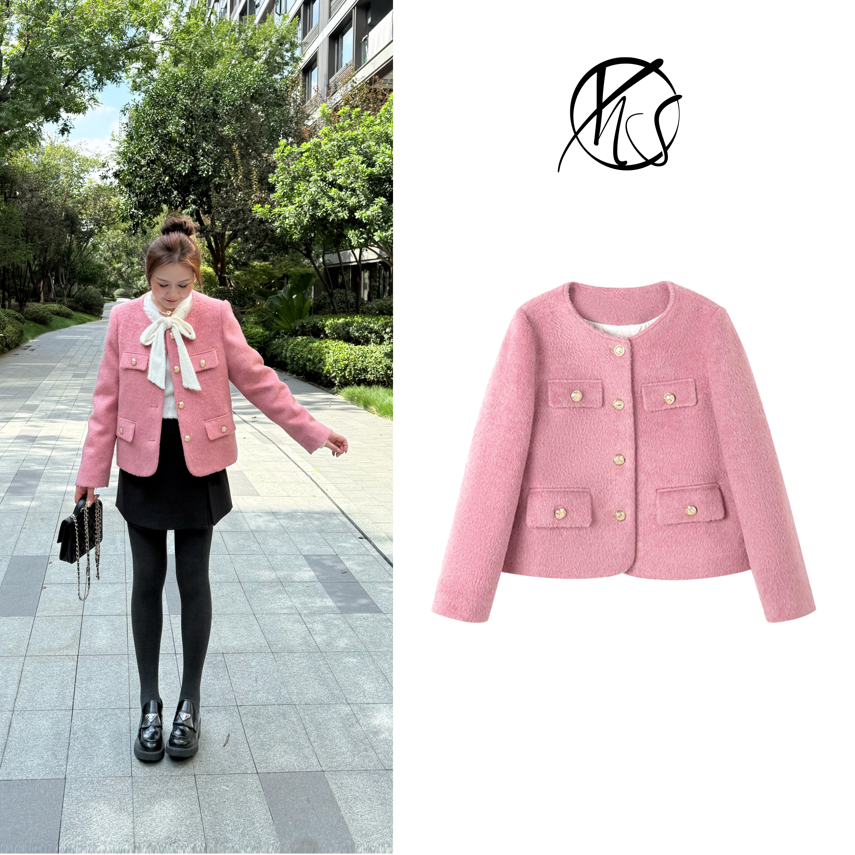 NANJIE/楠姐短款千金风羽绒服