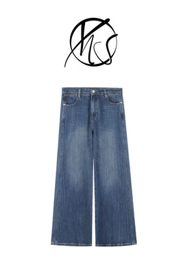 NANJIE/楠姐【时髦雕刻】冬季时尚百搭不贴腿微喇牛仔裤XNS6779