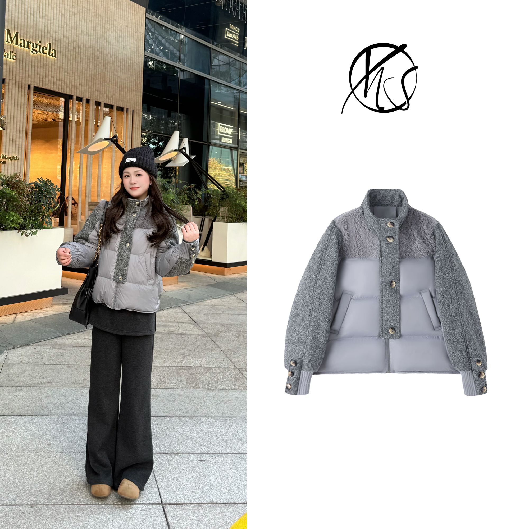 NANJIE冬季保暖立领羽绒服