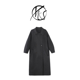 NANJIE/楠姐【济州冬日】韩系氛围感慵懒长款双面羊毛大衣XNS6814