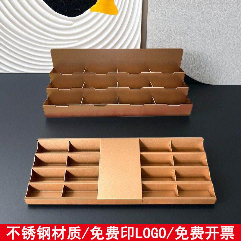 桌面名片盒样品屋展示中心高档摆放卡片座多层格放置收纳盒名片展