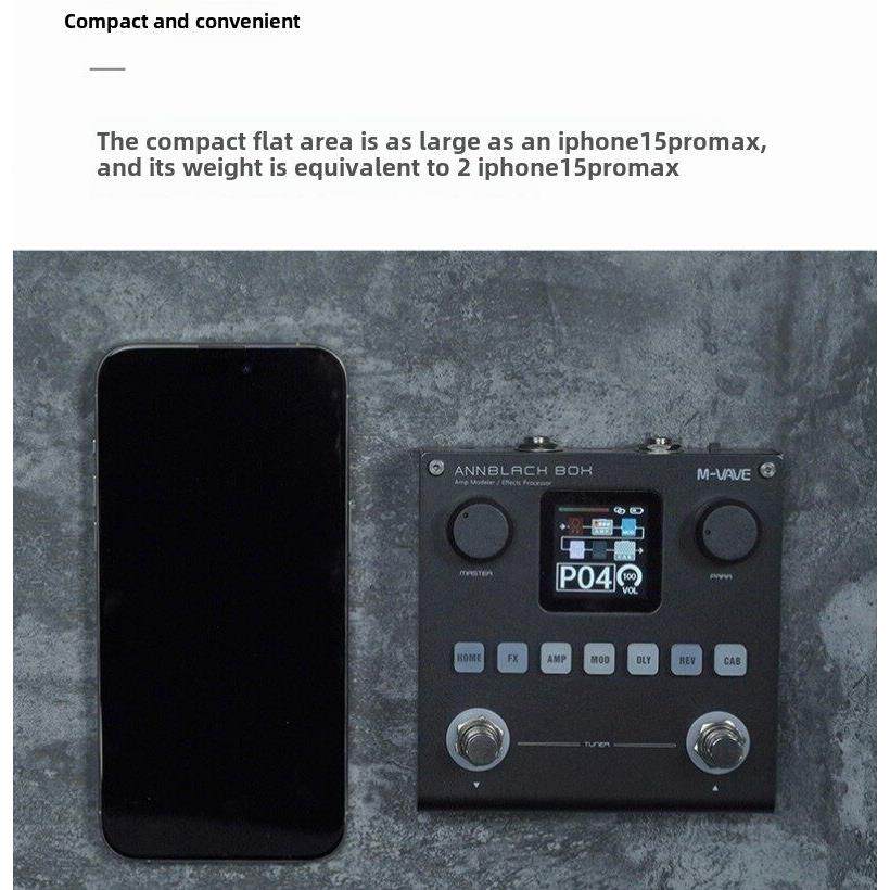 M-VAVE-BOX电吉他贝斯数字综合效果器手机内录电脑声卡IR箱体模拟
