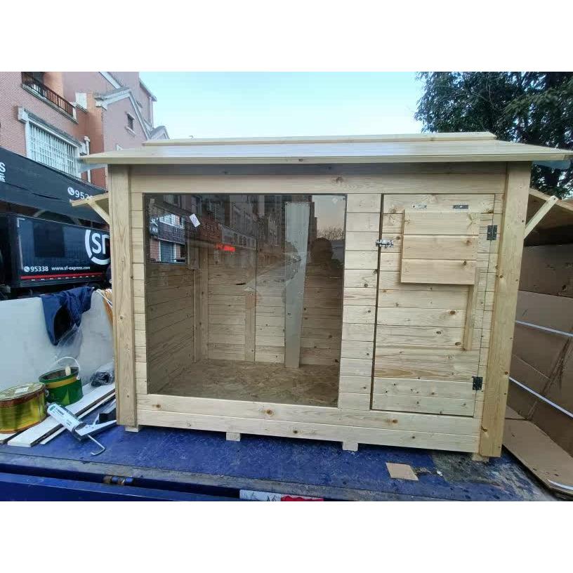 实木超大落地窗猫笼猫箱狗笼狗别墅定制定做超大落地窗定做
