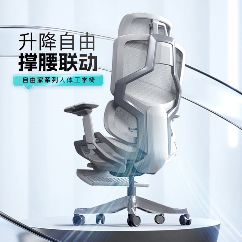 ENOVA自由家人体工学椅子办公座椅舒适撑腰久坐透气家用电竞座椅I