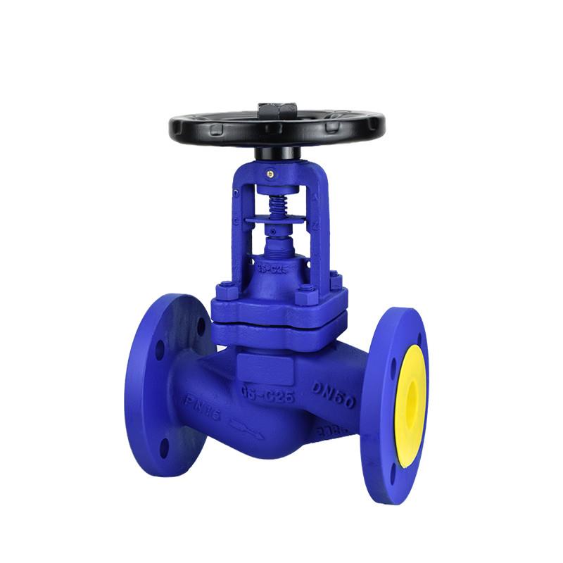 WJ41H-16C德标高温蒸汽导热油铸钢法兰波纹管截止阀DN25 40 50 80