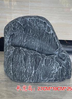 玻璃钢仿真石头井盖假山石头园林公园景观造景空心树脂装饰品摆件