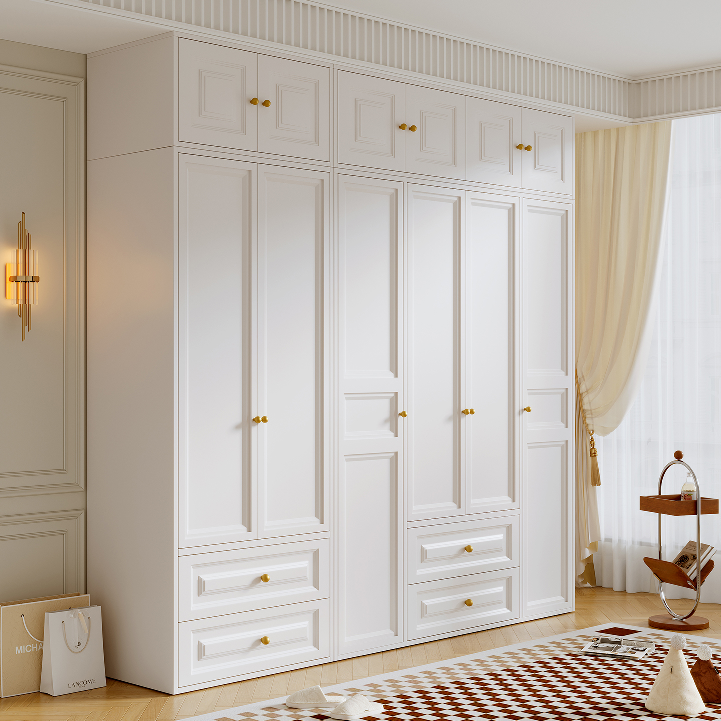 无甲醛不生锈儿童环保衣橱简约