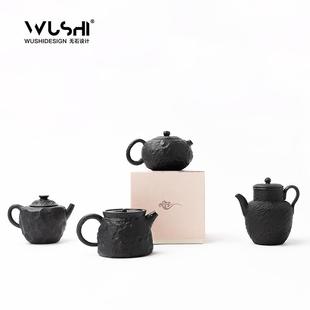 黑瓷羊脂玉茶具 2025陶瓷茶壶泡茶专用家用单壶一人饮单人高档中式