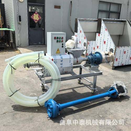 自动化固液分离机180型螺旋式挤压脱水机养牛场猪粪水挤压脱水机