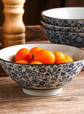 5.75英寸斗笠碗丼饭碗日式料理店端食菜碗家用吃米饭中号碗陶瓷碗