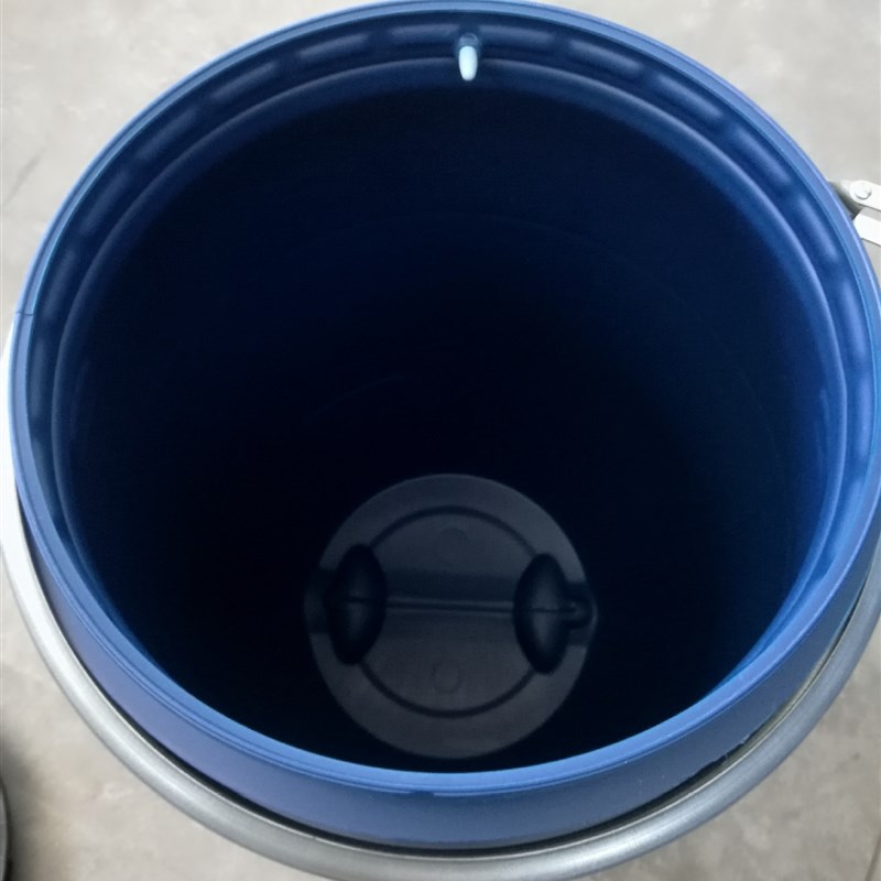 60L塑料桶包装桶 大口桶60KG法兰桶蓝色抱箍桶密封性好