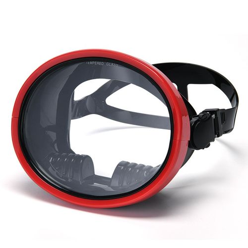 严选全干潜水镜大框面镜钢化玻璃全脸镜高清浮潜面罩成人潜水用品